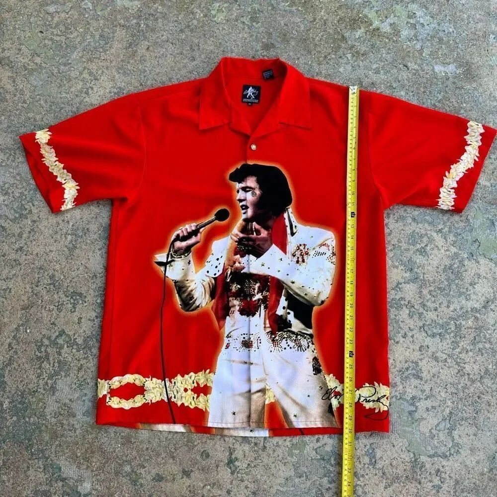 RARE Elvis Presley Hawaiian Button Up Vintage Shirt